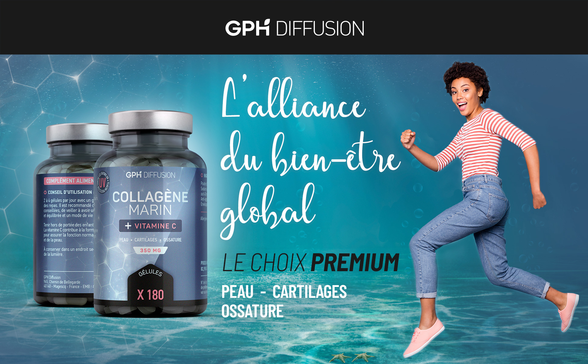 Collagène marin + Vitamine C 350 mg 180 comprimés — free download